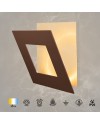 DALIA * APLIQUE CUADRADO 12W - ORO + CORTEN
